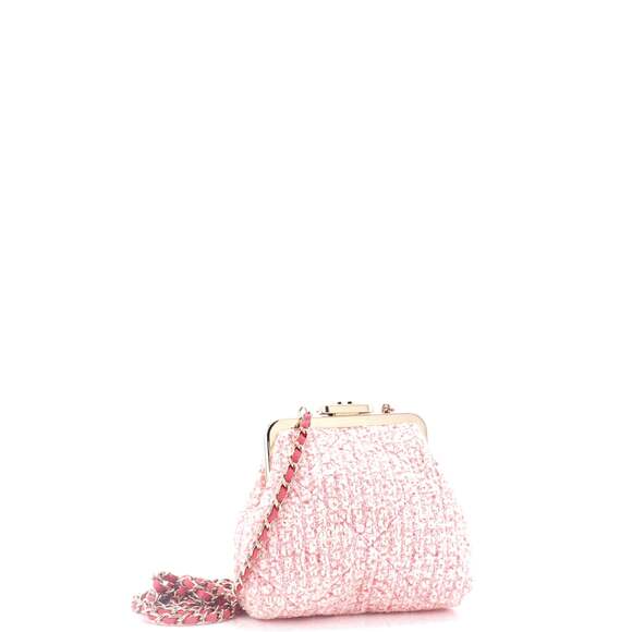 Chanel Cc Kisslock Frame Clutch With #152137C18B - Picture 3 of 7